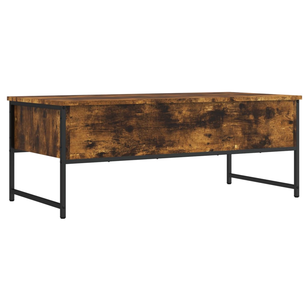 Coffee Table 101x49x39,5 cm Engineered Wood Smoked oak