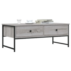 Coffee Table 101x49x39,5 cm Engineered Wood Grey sonoma