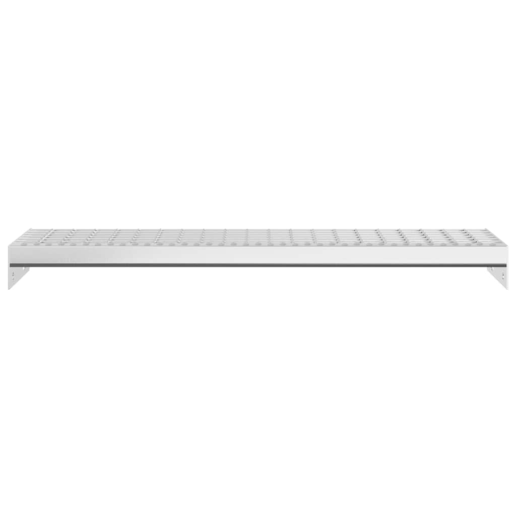 vidaXL Grate Step 80x24x7 cm Galvanised Steel 4