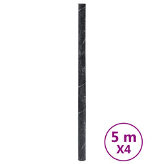 vidaXL Furniture Stickers Self-Adhesive Marble Black 90x500 cm PVC 2