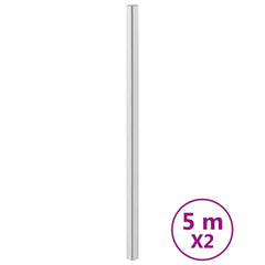 vidaXL Furniture Stickers Self-Adhesive Silver 90x500 cm PET 2