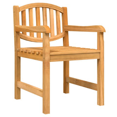 5 Piece Garden Dining Set Solid Wood Teak 160 cm table length 4
