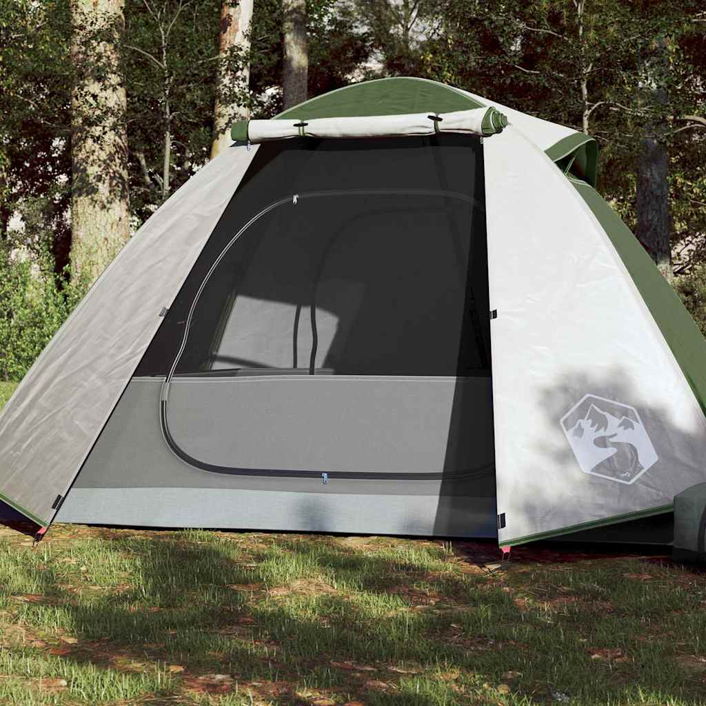 vidaXL Camping Tent Dome 2-Person Green Waterproof 1