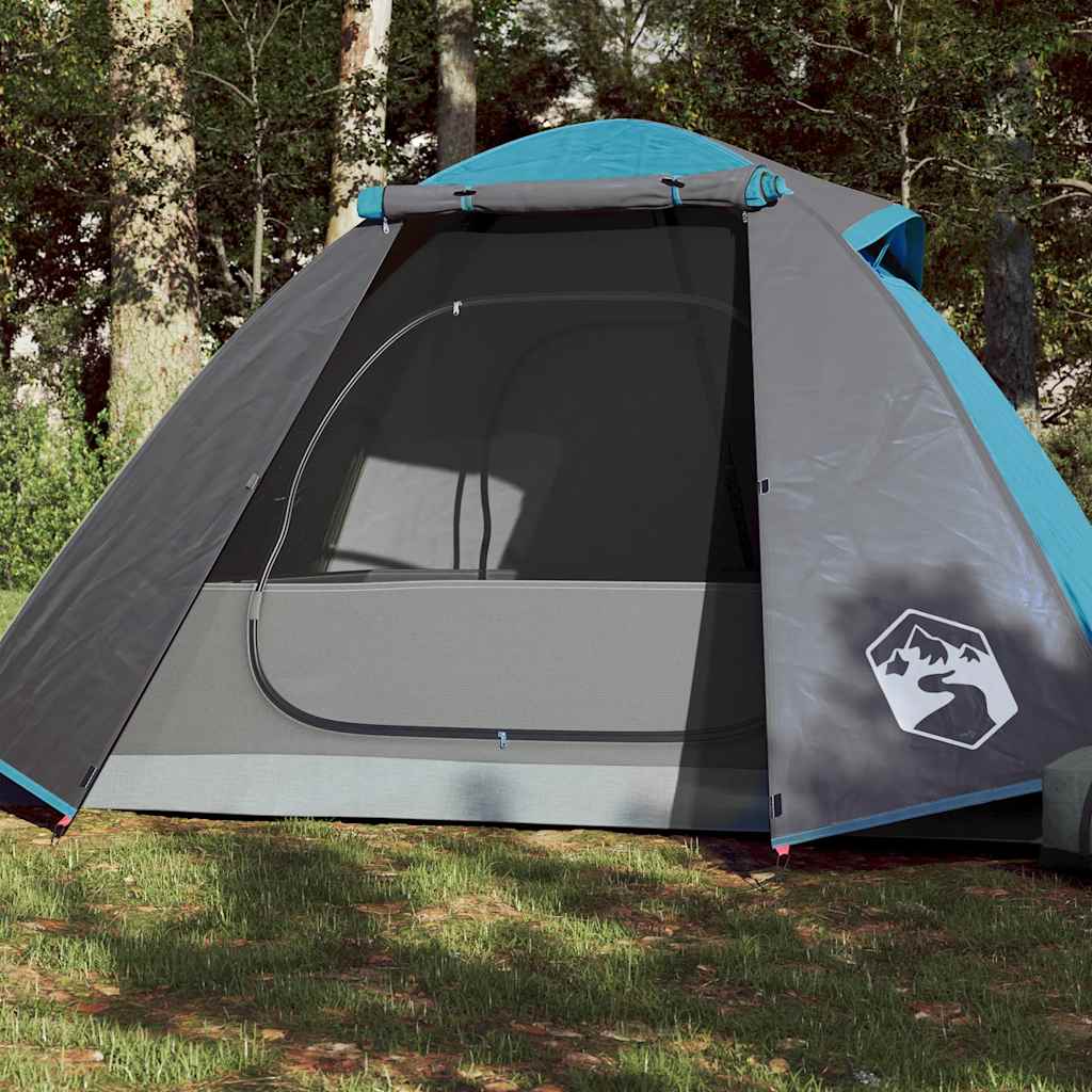 vidaXL Camping Tent Dome 2-Person Blue Waterproof 1