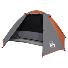 vidaXL Camping Tent Dome 2-Person Orange Waterproof 4