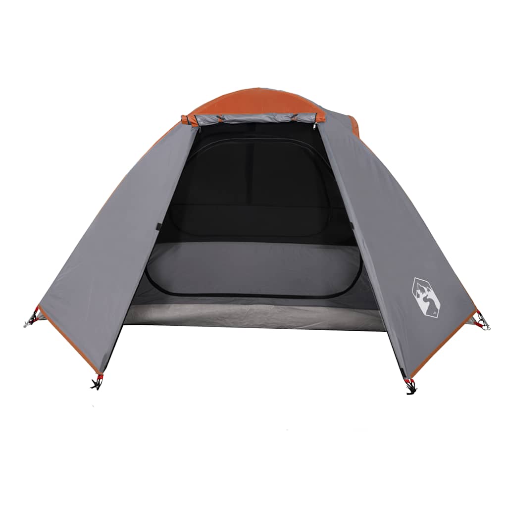 vidaXL Camping Tent Dome 2-Person Orange Waterproof 5