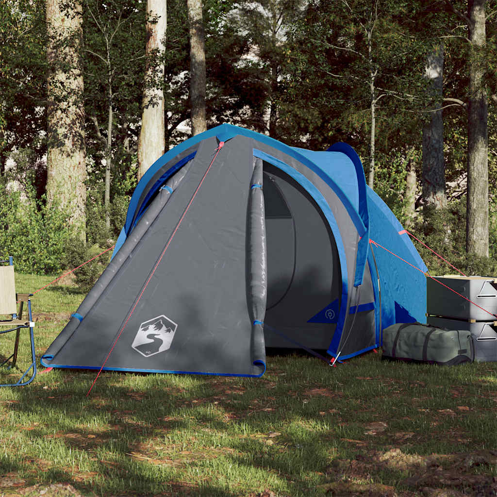 vidaXL Camping Tent Dome 2-Person Blue Waterproof 3