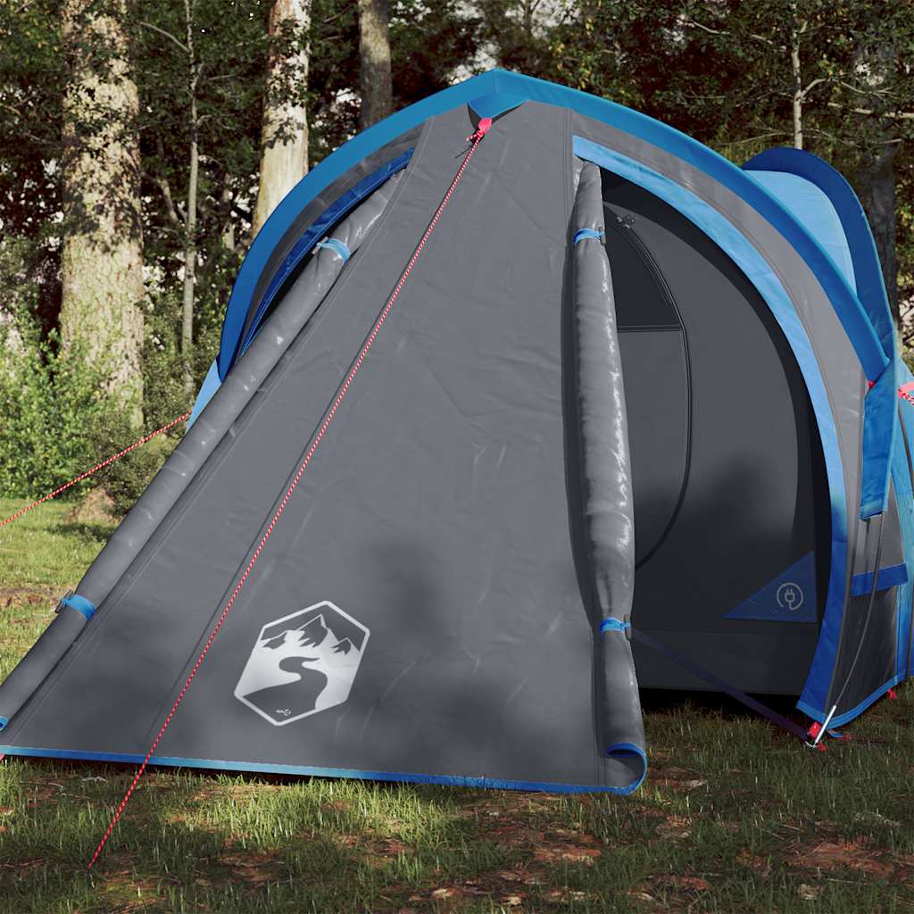 vidaXL Camping Tent Dome 2-Person Blue Waterproof 1