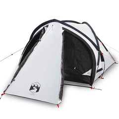 vidaXL Camping Tent Dome 2-Person White Blackout Fabric Waterproof 2