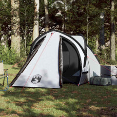 vidaXL Camping Tent Dome 2-Person White Blackout Fabric Waterproof 3