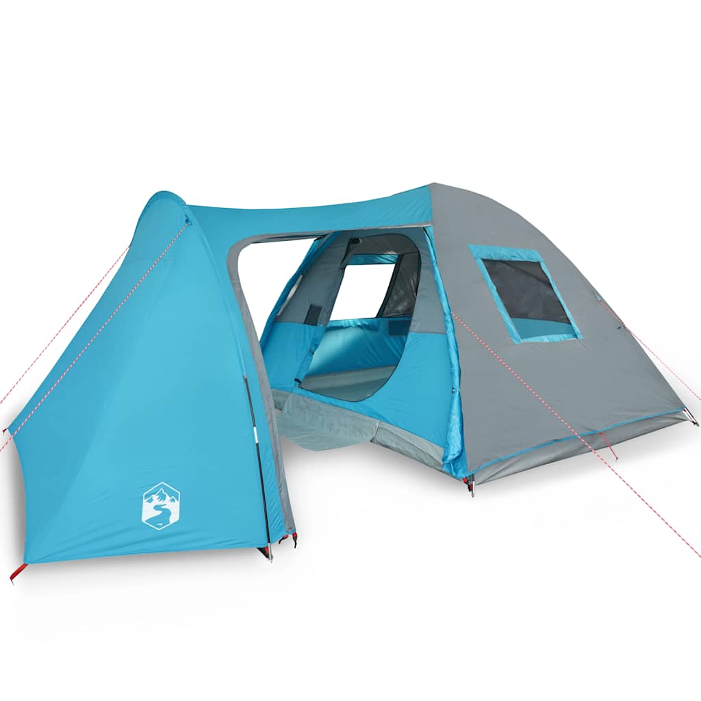 Family Tent Dome Waterproof Blue 6-Person