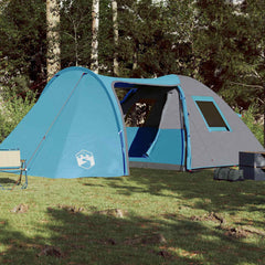 Family Tent Dome Waterproof Blue 6-Person