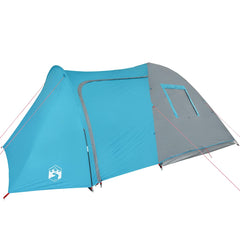 Family Tent Dome Waterproof Blue 6-Person