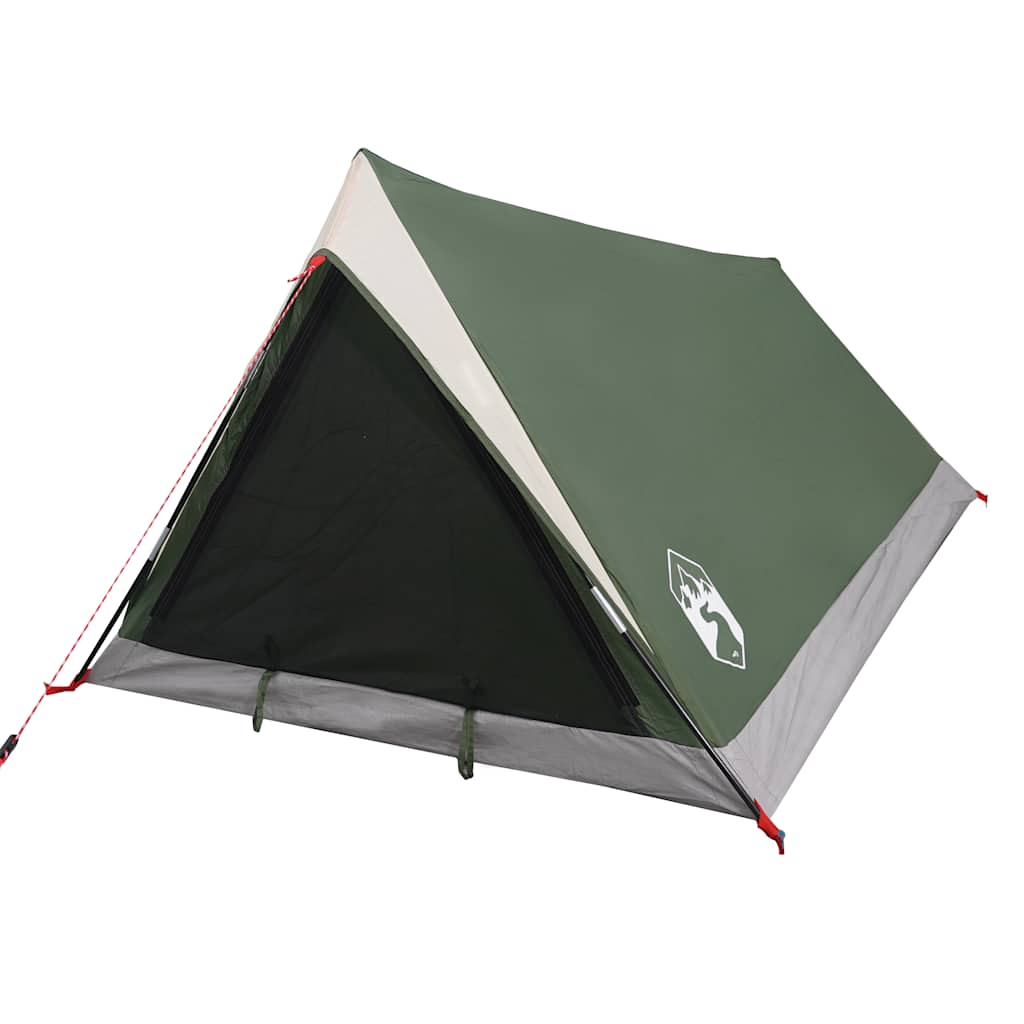 vidaXL Camping Tent 2-Person Green Waterproof 4