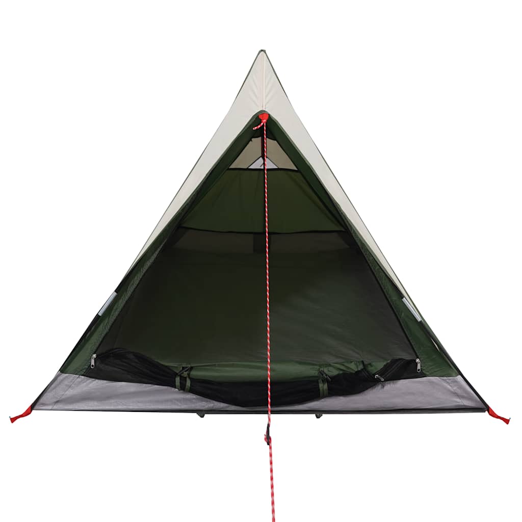 vidaXL Camping Tent 2-Person Green Waterproof 5