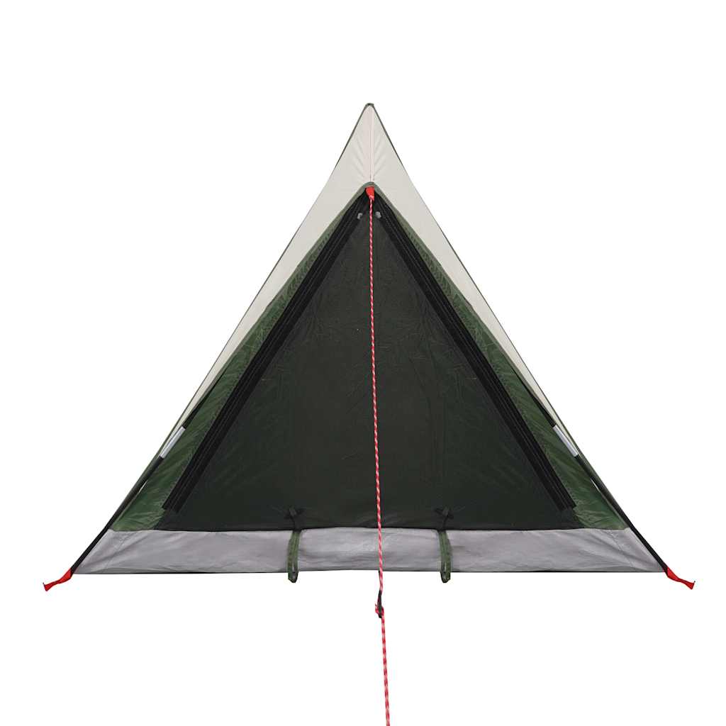 vidaXL Camping Tent 2-Person Green Waterproof 6