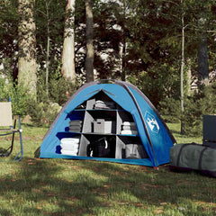 vidaXL Storage Tent 9 Compartments Blue Waterproof 3