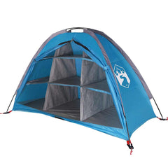 vidaXL Storage Tent 9 Compartments Blue Waterproof 4