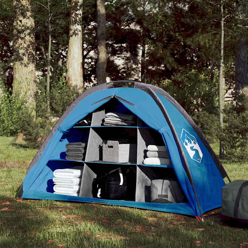 vidaXL Storage Tent 9 Compartments Blue Waterproof 1