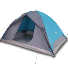 vidaXL Camping Tent Dome 6-Person Blue Waterproof 2