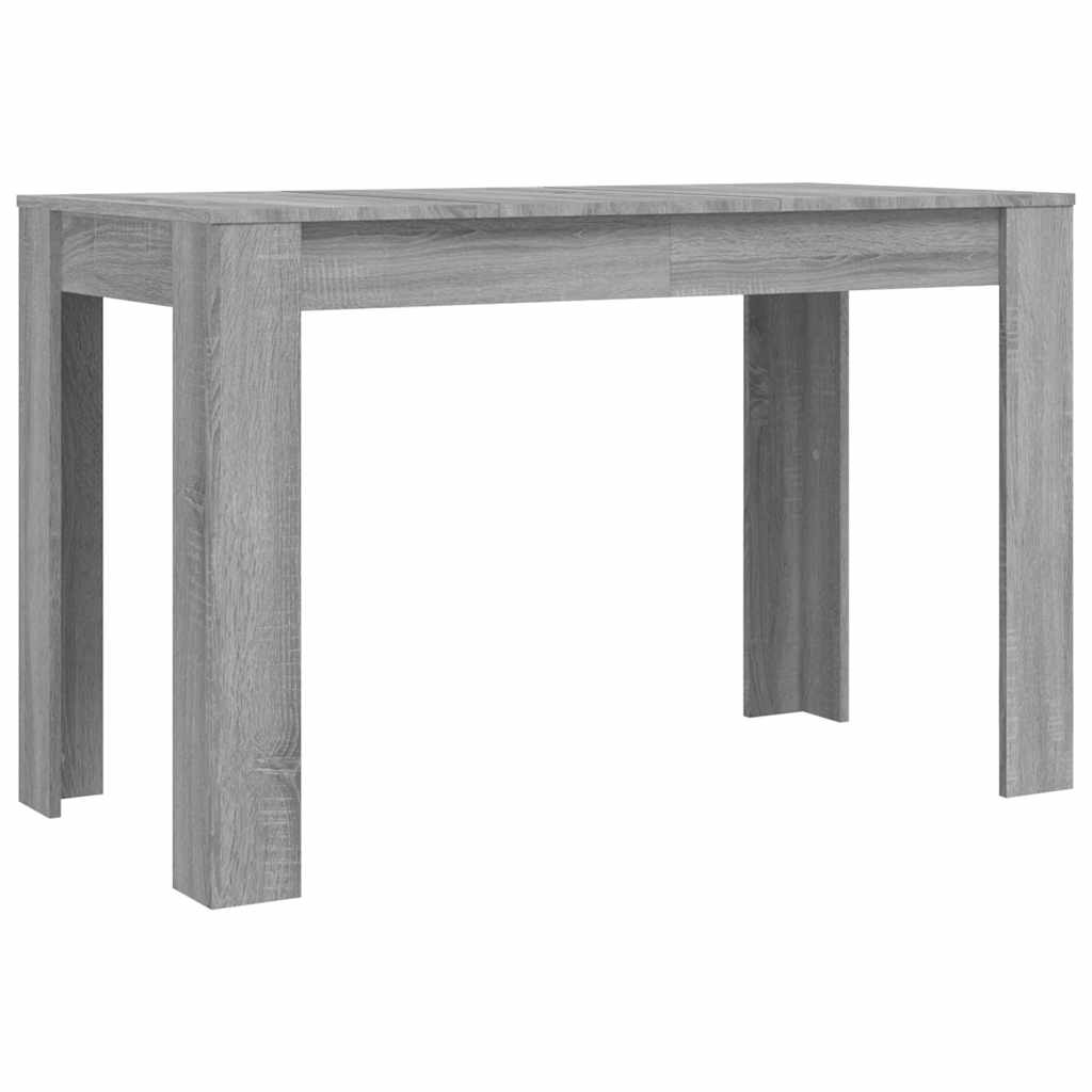 vidaXL Dining Table Grey Sonoma 120x60x76 cm Engineered Wood 2