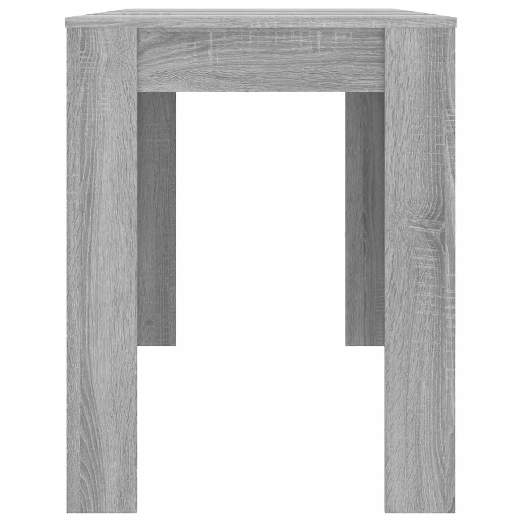 vidaXL Dining Table Grey Sonoma 120x60x76 cm Engineered Wood 5
