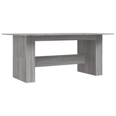 vidaXL Dining Table Grey Sonoma 180x90x76 cm Engineered Wood 2