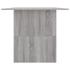 vidaXL Dining Table Grey Sonoma 180x90x76 cm Engineered Wood 5