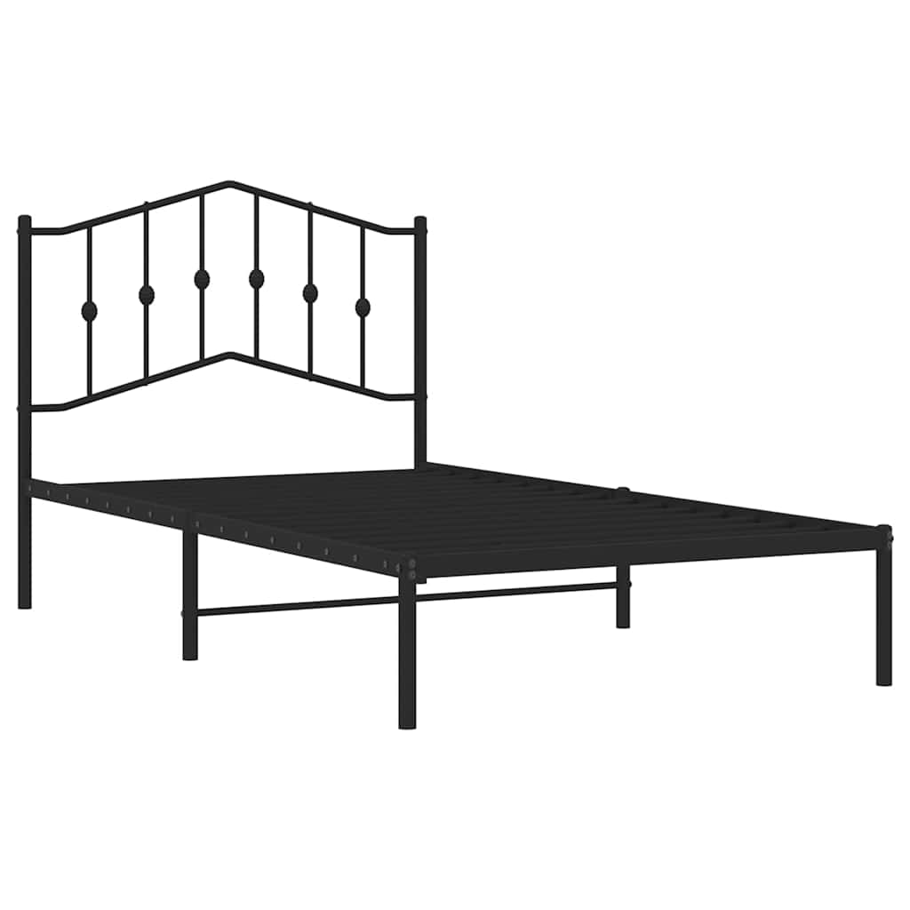 vidaXL Bed Frame | Black | Powder-coated steel | Single | Bed Frame 5