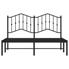 vidaXL Bed Frame | Black | Powder-Coated Steel | Large | Bed Frame | Rectangular 6