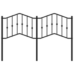 vidaXL Metal Replace Headboard Black 135 cm 4