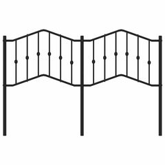 vidaXL Metal Replace Headboard Black 150 cm 3