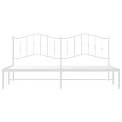 vidaXL Bed Frame | White | Steel | 193x203 cm | Bed Frame | Rectangular 6