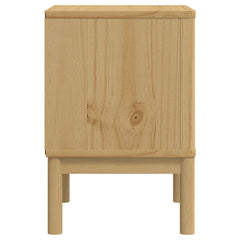 vidaXL Bedside Cabinet FLORO Wax Brown 45x39x57 cm Solid Wood Pine 6