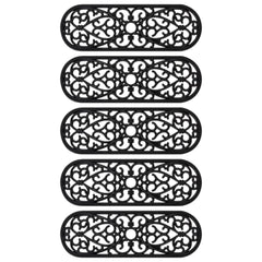 vidaXL Stair Treads 5 pcs 25x75 cm Rubber 3