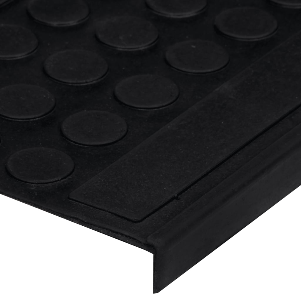 vidaXL Stair Treads 10 pcs 25x75 cm Rubber 6