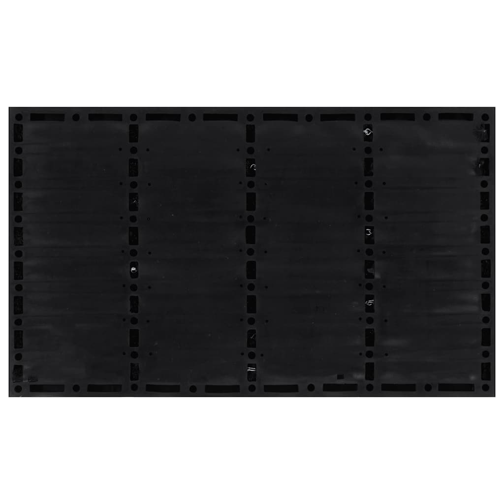 vidaXL Door Mat Rectangular 45x75 cm Rubber and Coir 3