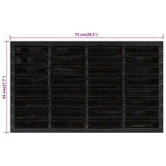 vidaXL Door Mat Rectangular 45x75 cm Rubber and Coir 6