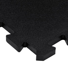 vidaXL Rubber Floor Tiles 9 pcs Black 16 mm 30x30 cm 6