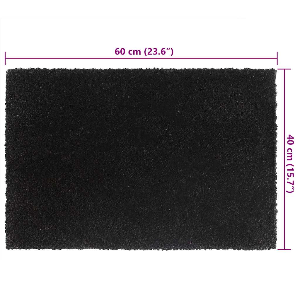 vidaXL Door Mats 5 pcs Black 40x60 cm Tufted Coir 4