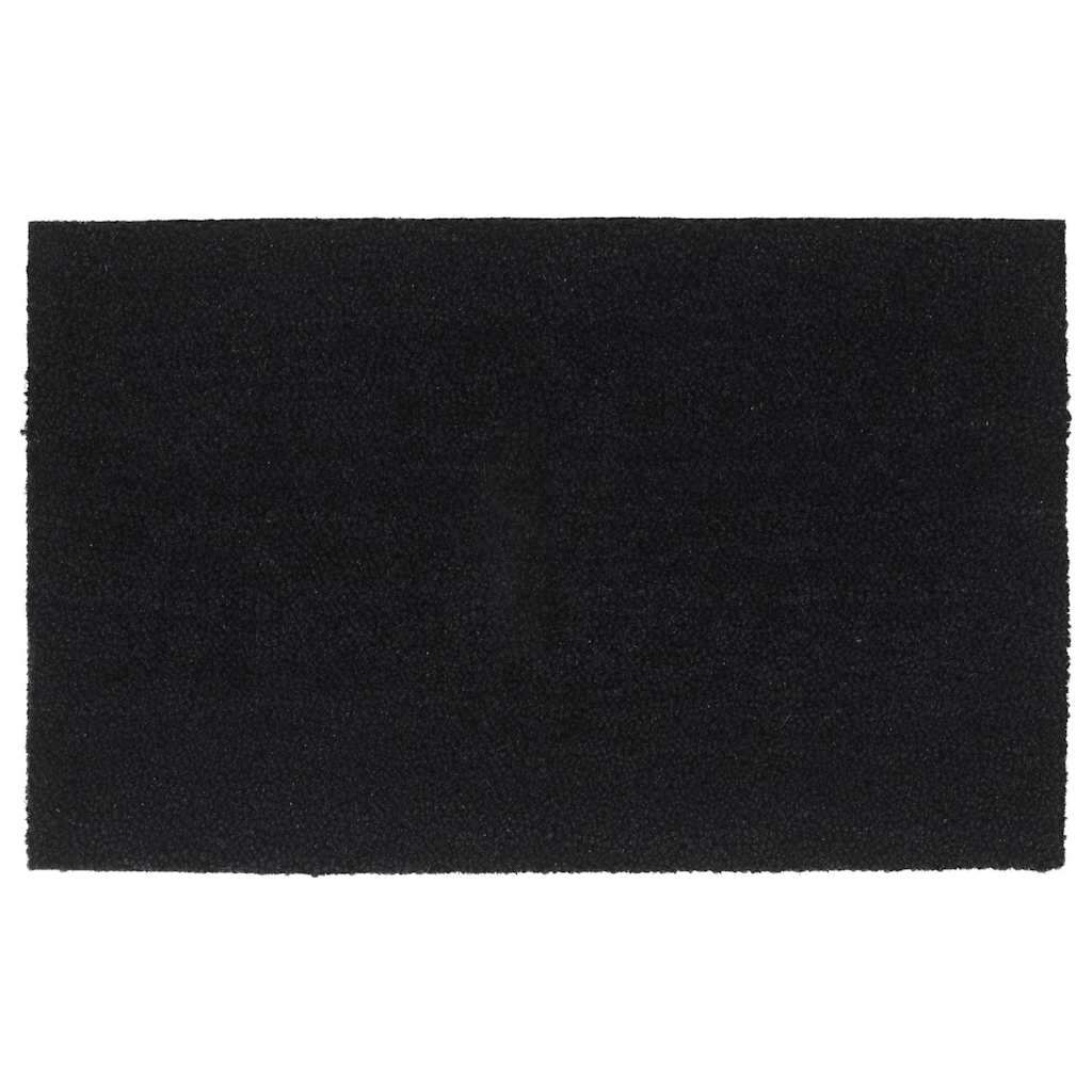 vidaXL Door Mat Black 50x80 cm Tufted Coir 1