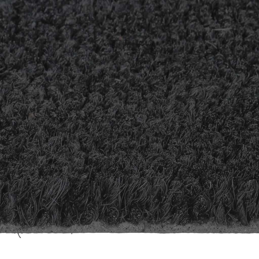 vidaXL Door Mat Black 50x80 cm Tufted Coir 4