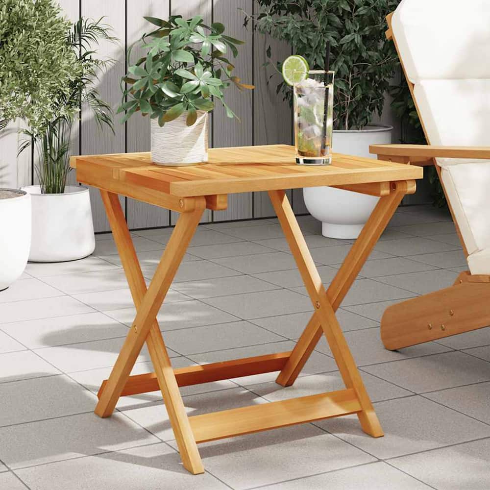 vidaXL Folding Garden Table 50x50x50 cm Solid Wood Acacia 1