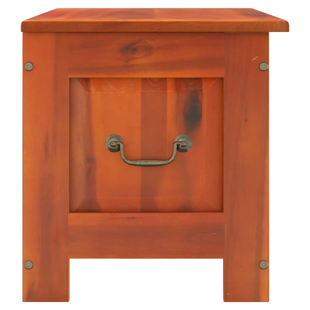 vidaXL Storage Chest with Lid Brown Solid Wood Acacia 5