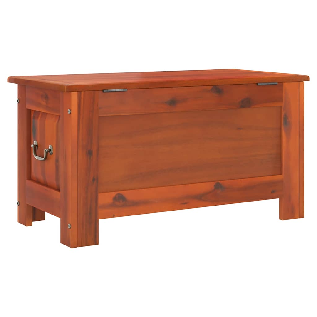 vidaXL Storage Chest with Lid Brown Solid Wood Acacia 6