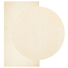 vidaXL Rug HUARTE Short Pile Soft and Washable Cream 80x150 cm 3