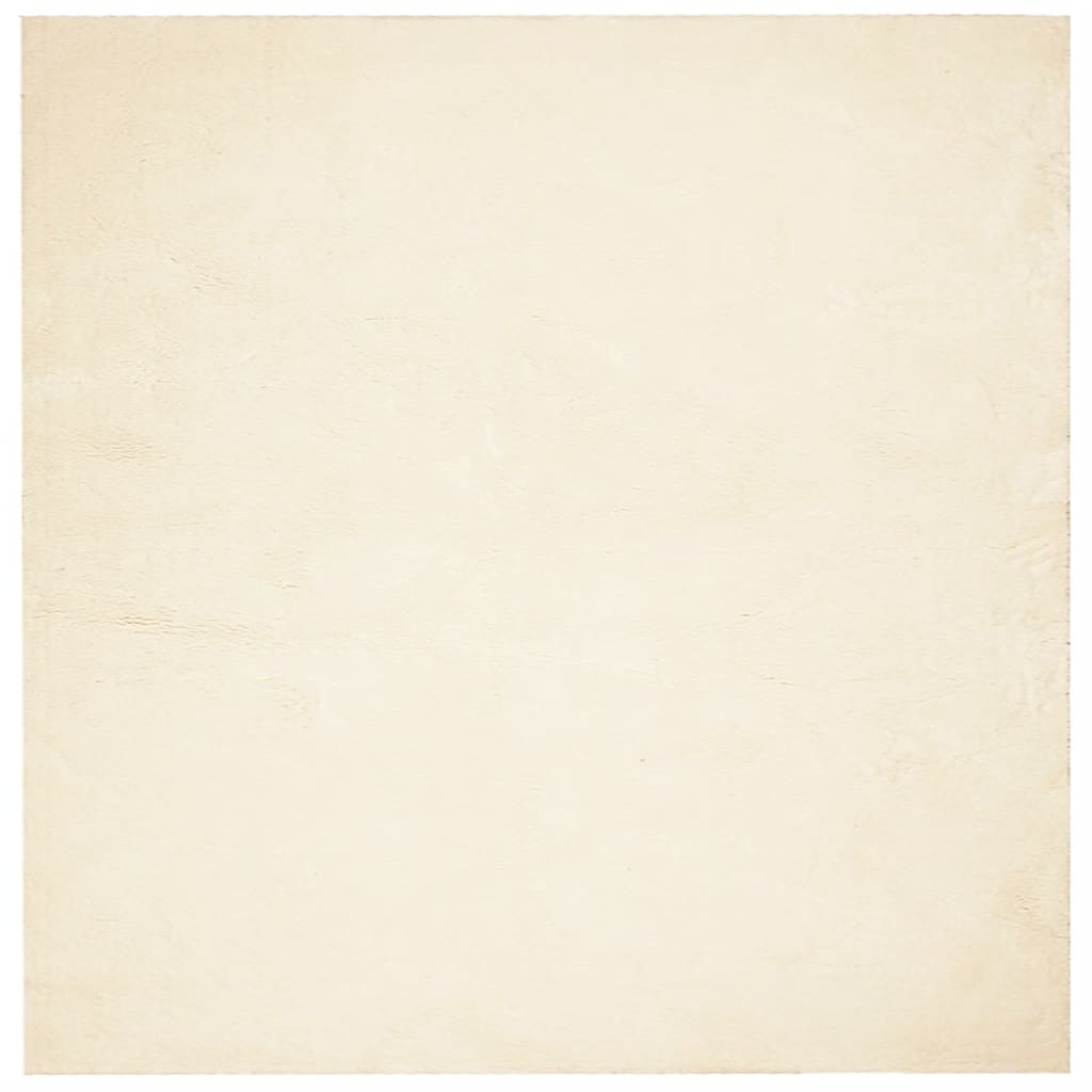 vidaXL Rug HUARTE Short Pile Soft and Washable Cream 120x120 cm 2