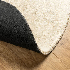 vidaXL Rug HUARTE Short Pile Soft and Washable Cream Ø 120 cm 5
