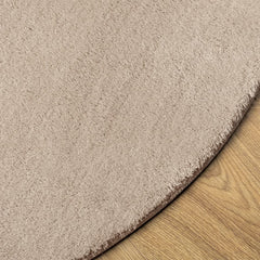 vidaXL Rug HUARTE Short Pile Soft and Washable Sand Ø 100 cm 4