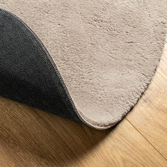 vidaXL Rug HUARTE Short Pile Soft and Washable Sand Ø 100 cm 5